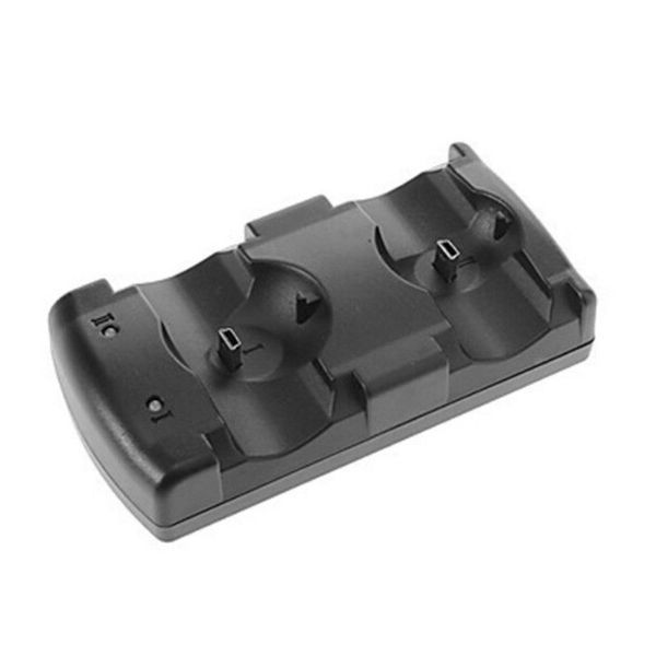 Carregador Duplo para Comandos Playstation 3 - PS3 - Preto