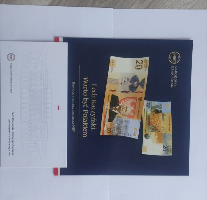 Banknot kolekcjonerski 20 zł Lech Kaczyński.