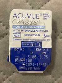 Soczewki acuvue oasys for astigmatism astygmatyzm -5