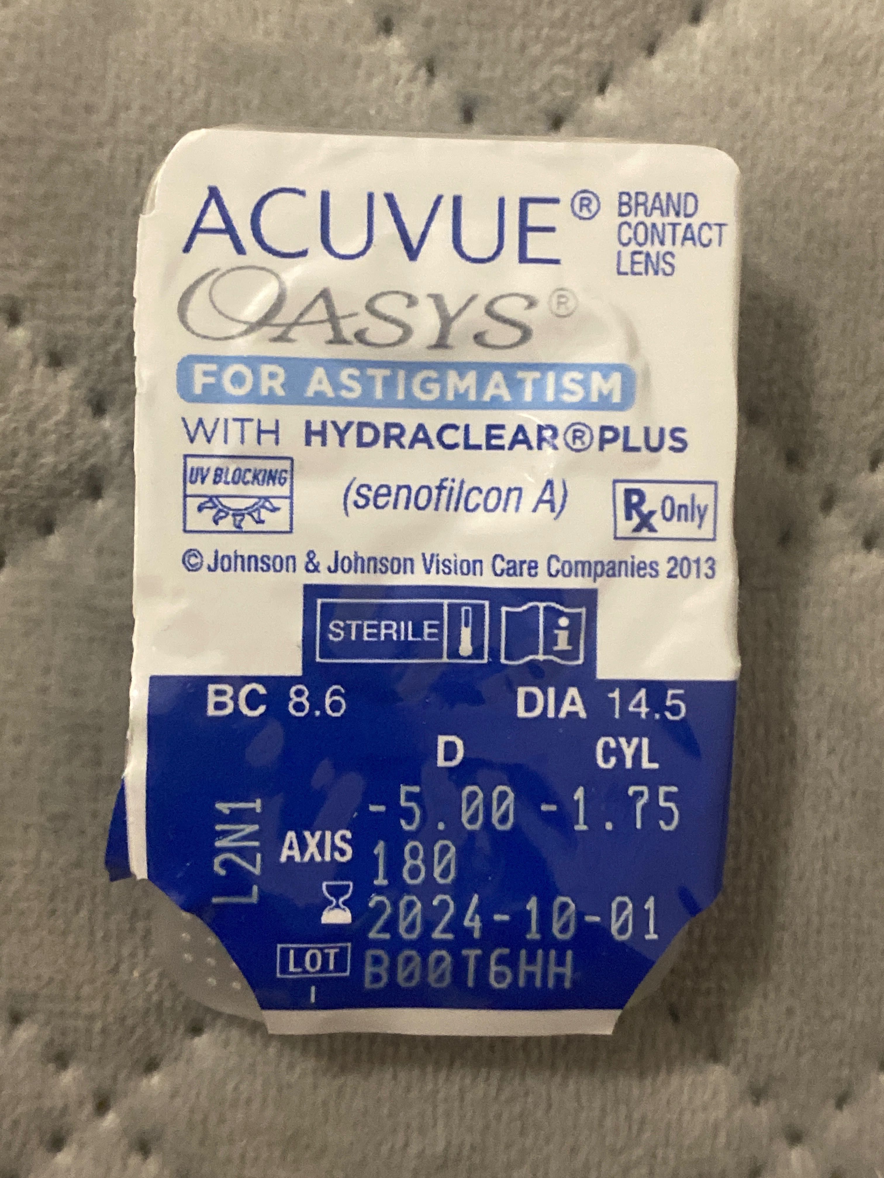 Soczewki acuvue oasys for astigmatism astygmatyzm -5