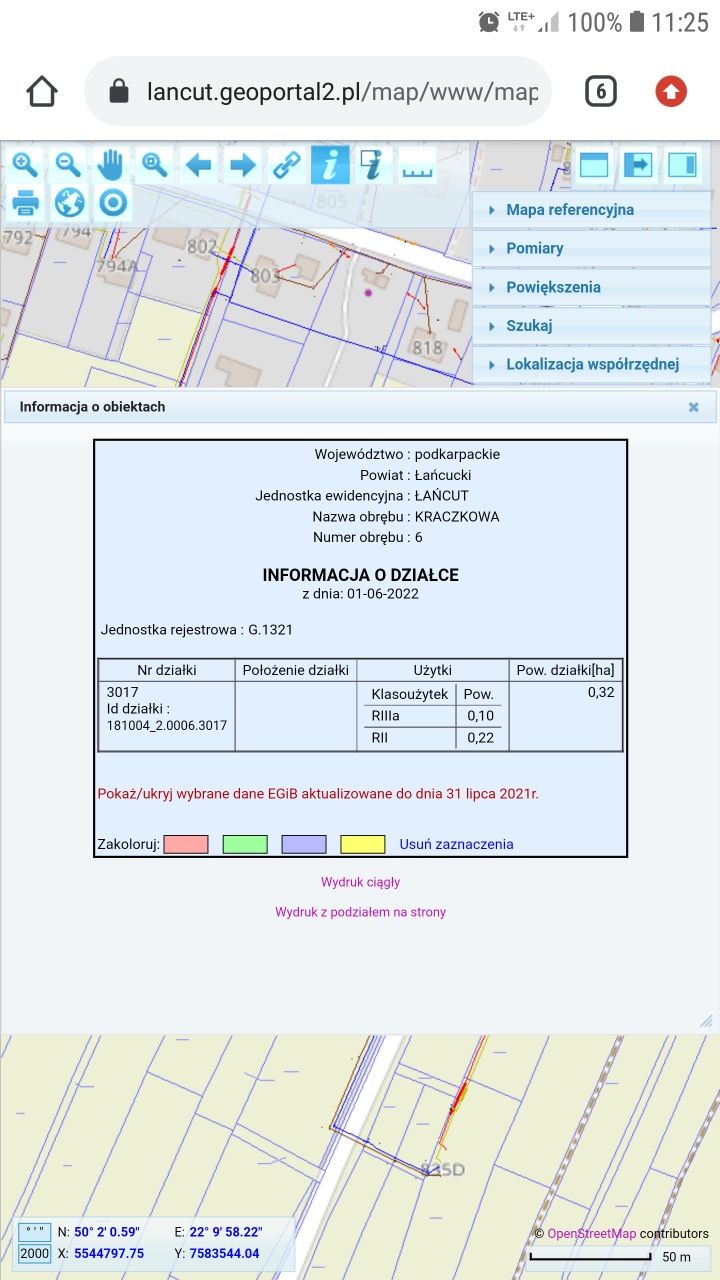 działka rolna pod zabudowę, 32 ar. w m. Kraczkowa 818