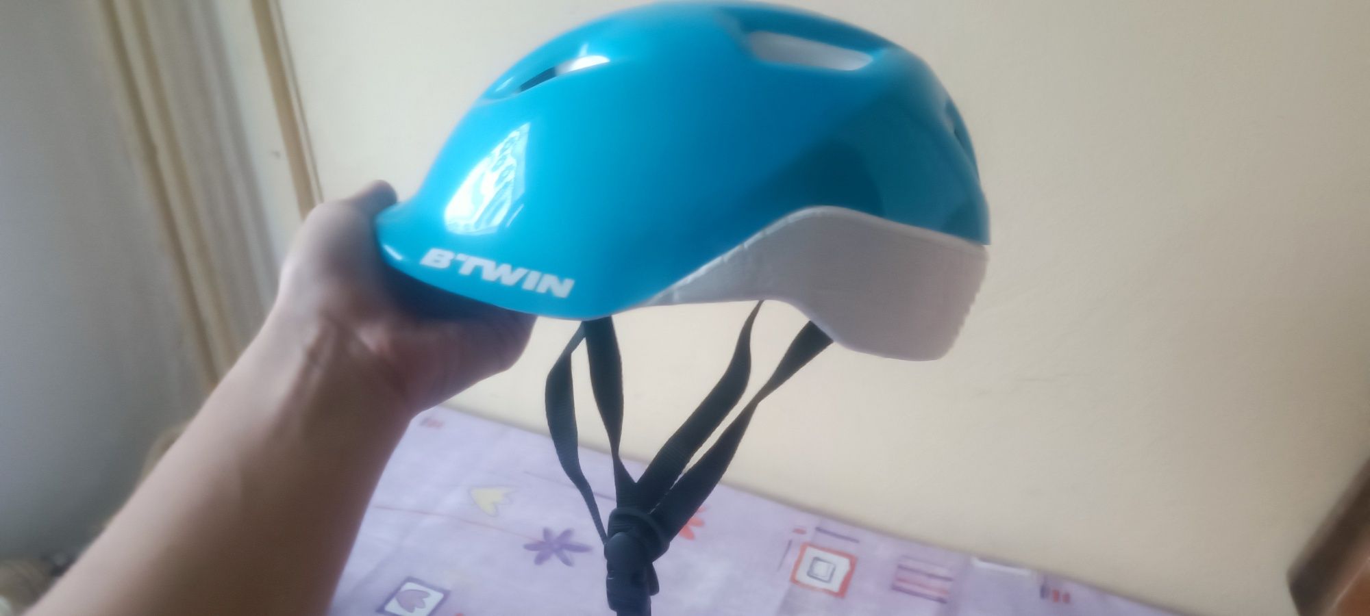 Kask dziecięcy plus ochraniacze Decathlon