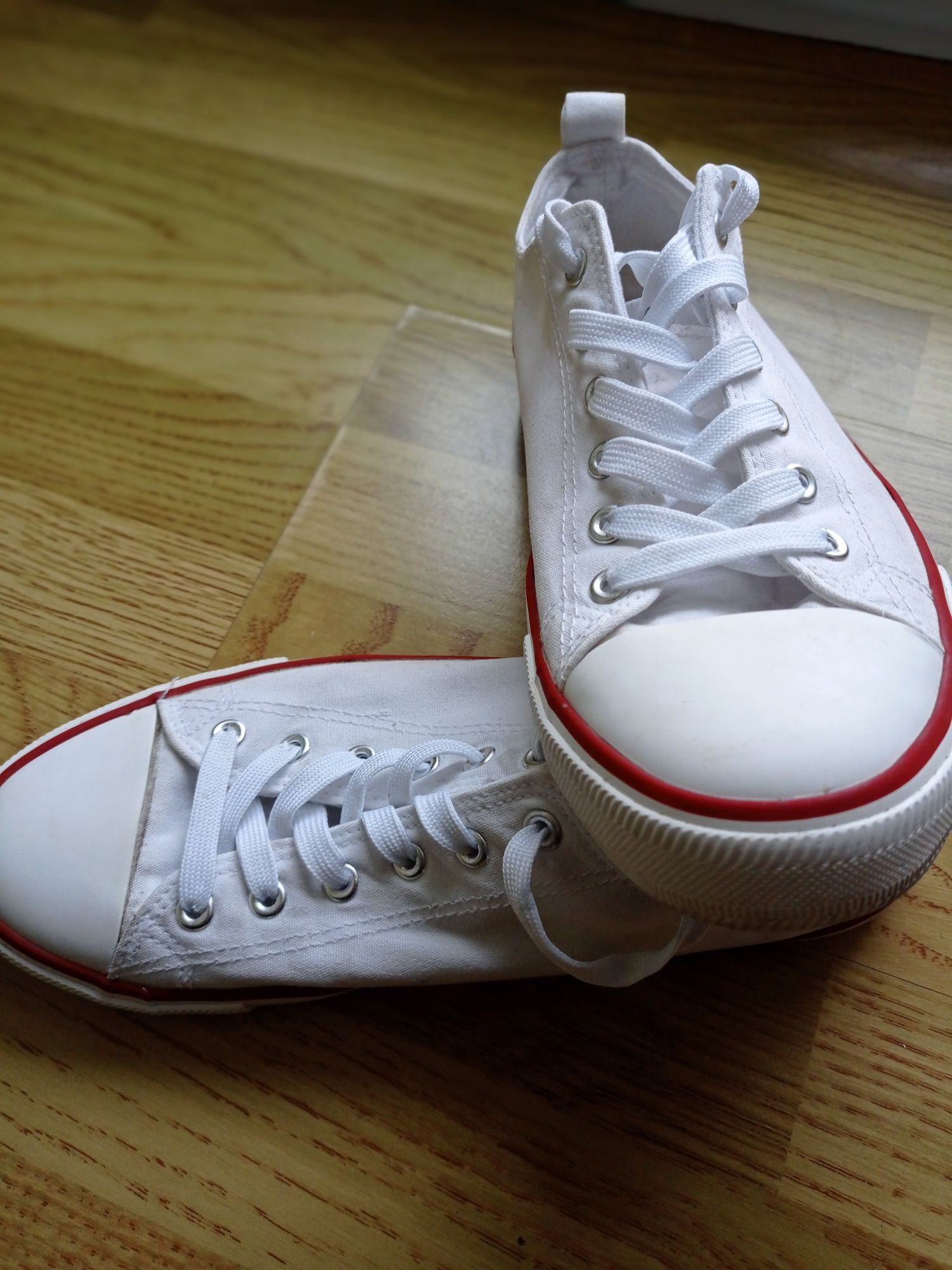 Trampki Primark,białe,rozm.41 (8),nowe sznurówki ,jak converse