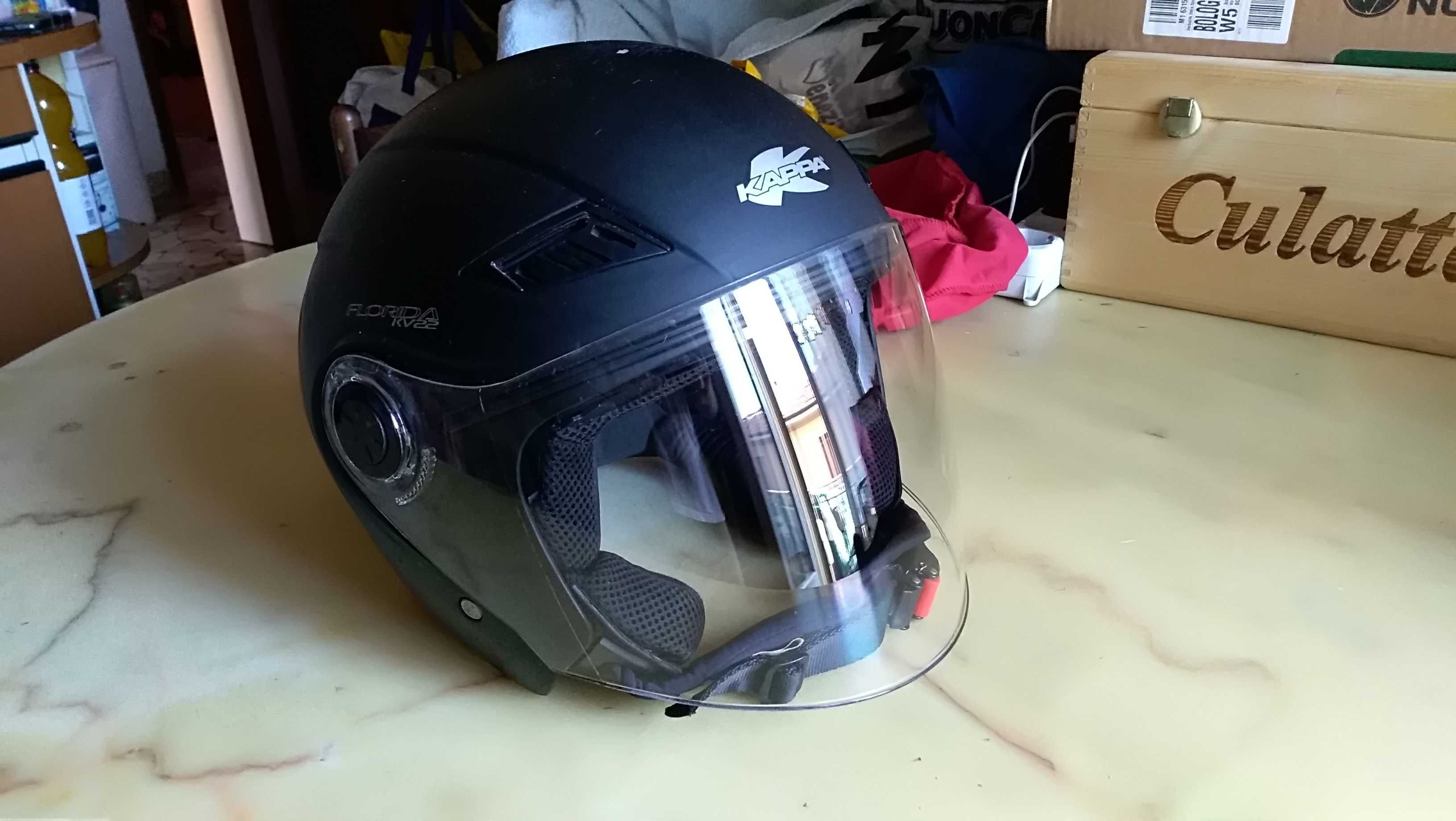 мотошлем со стеклом и очками Kappa Florida KV22 (Made in Italy)