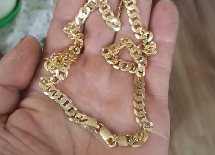 Łańcuszek Złoty 585 z Dodatkiem Srebra 15 g 70cm