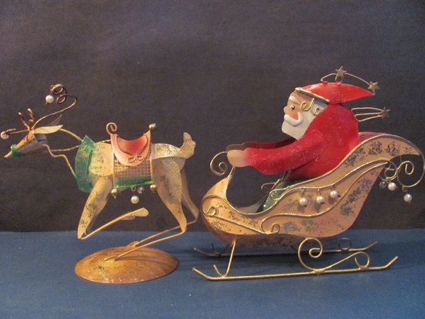 Dekoracja Bożonarodzeniowa - Św.Mikołaj i Renifer