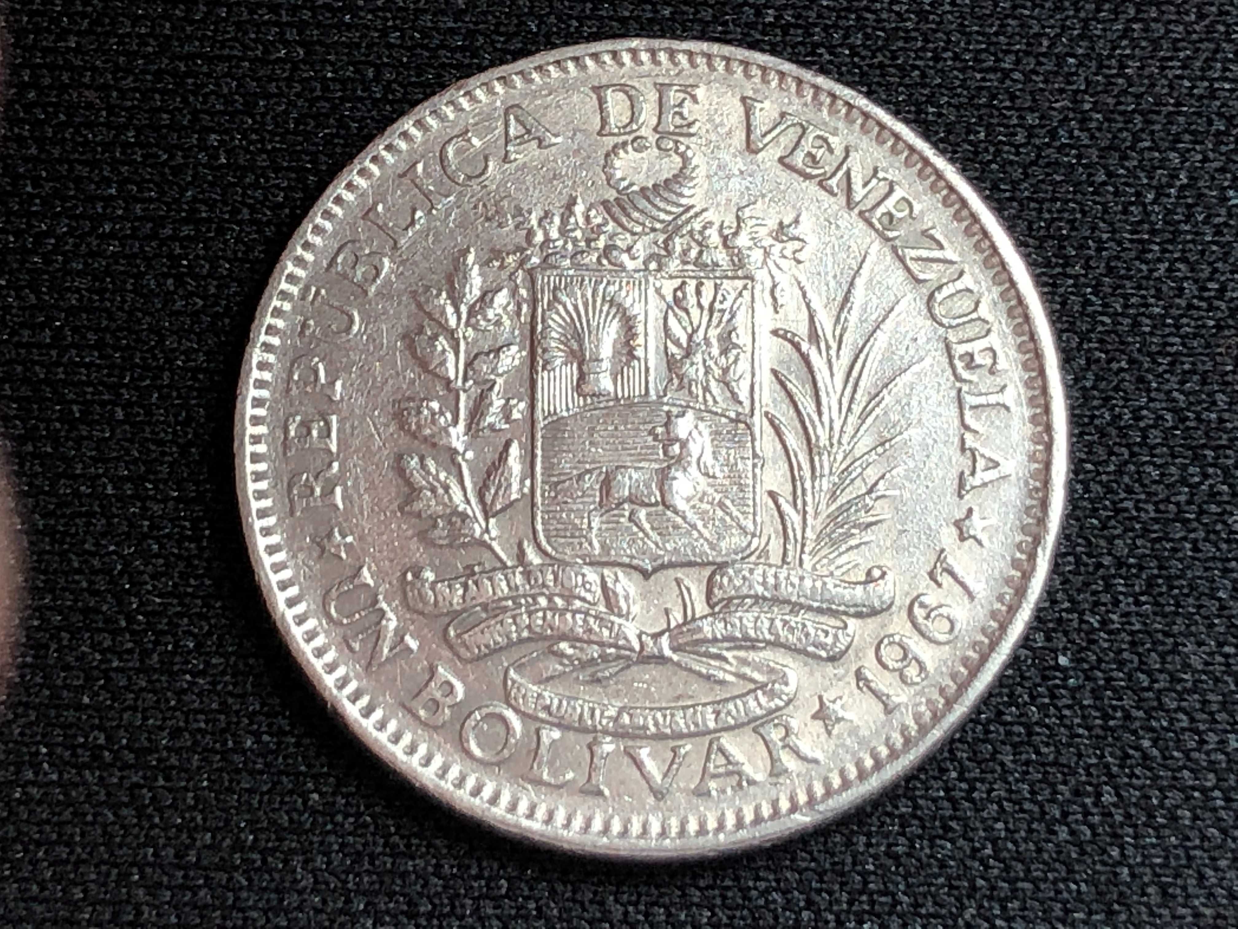 Venezuela 1967 - 1 Bolivar Cuproniquel