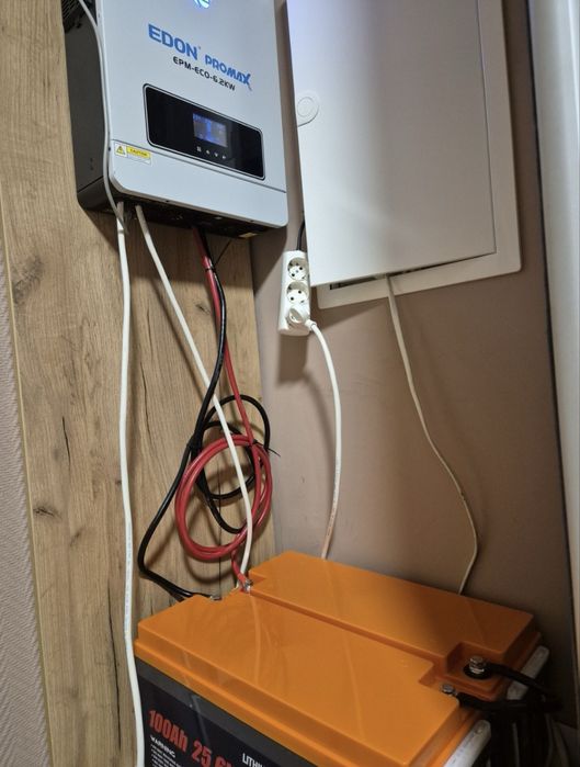 Комплект резервного живлення 6.2кВТ +2 акумулятора LiFePO4