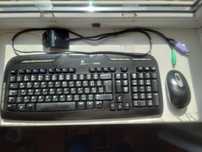 КомплектКлавиатураМышьLogitechCordlessDesktopEX110БеспроводнUSA/RUSБ/у