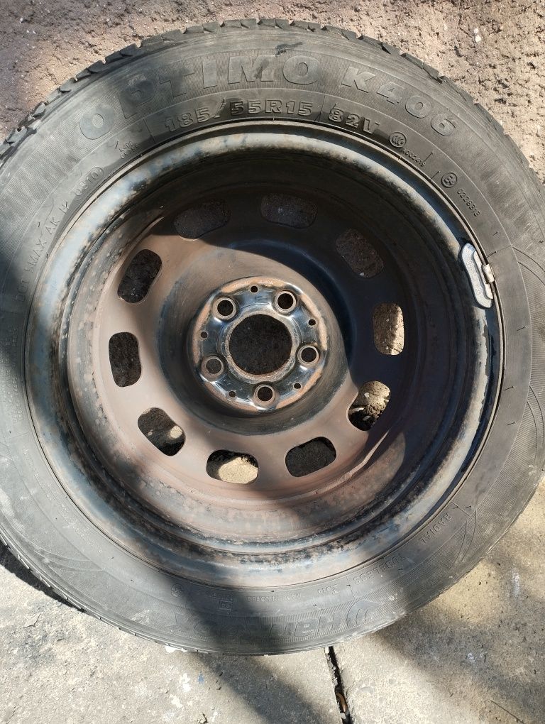 Felgi z oponami letnimi 4 szt. R15, 5x112 do Mercedes A