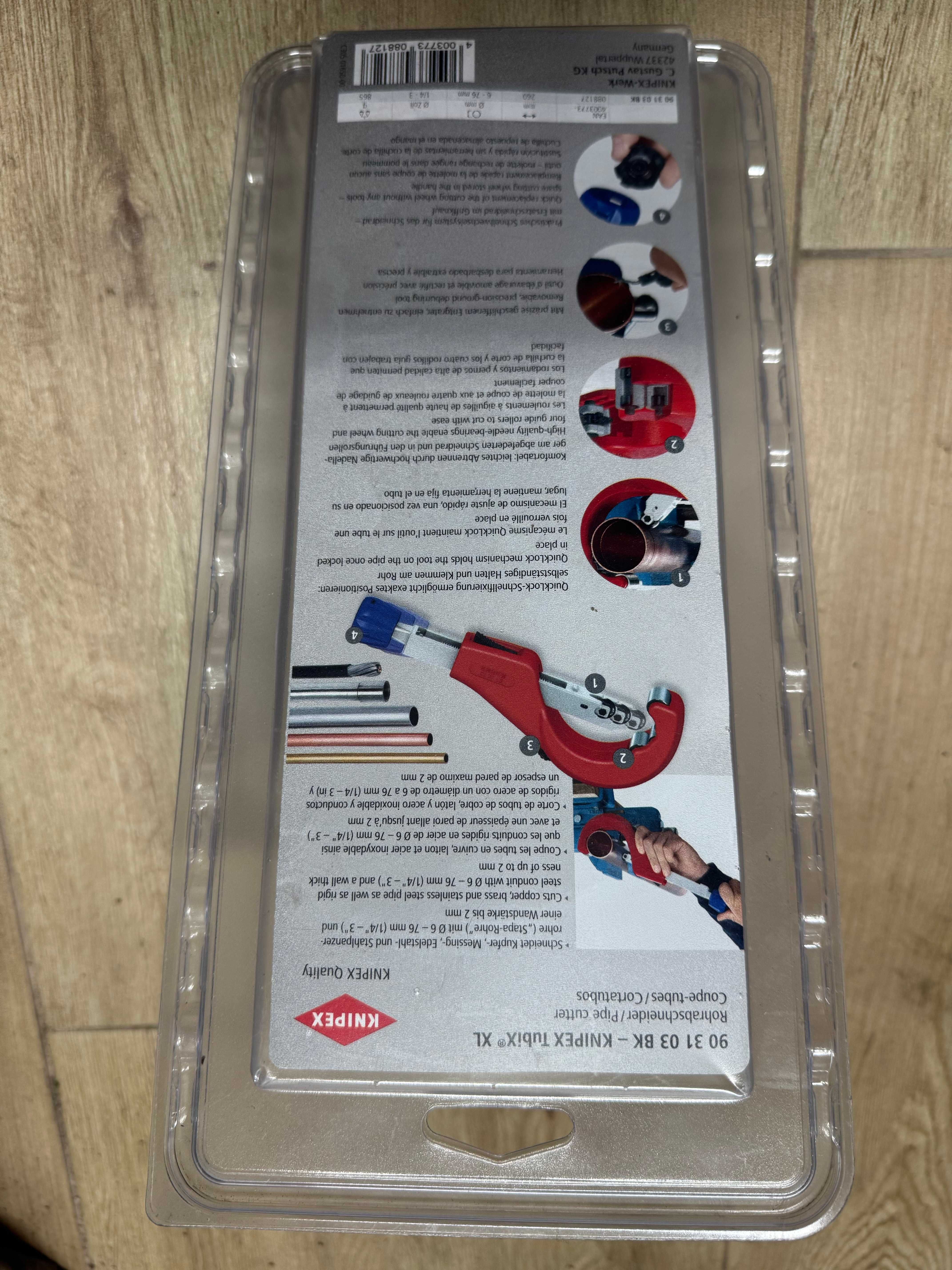 KnipexX TuciX obcinak do rur inox, miedź XL 260MM