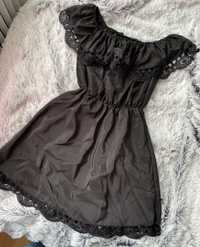 Czarna sukienka hiszpanka