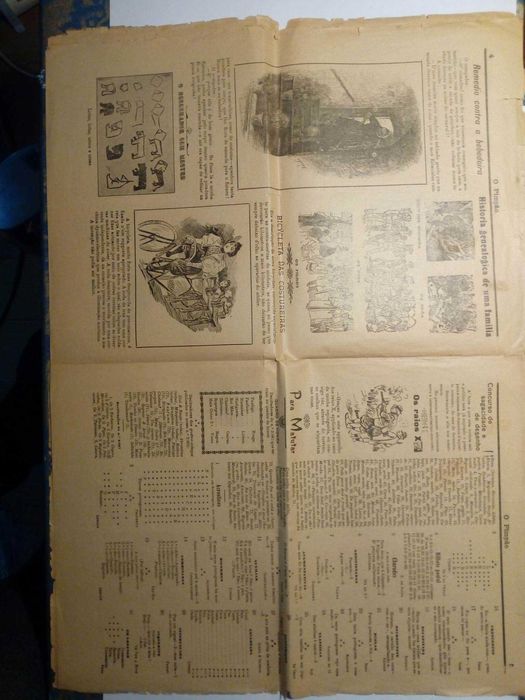 jornal humorista Pimpão (o roupão da mulher 1909 Raro  único completo