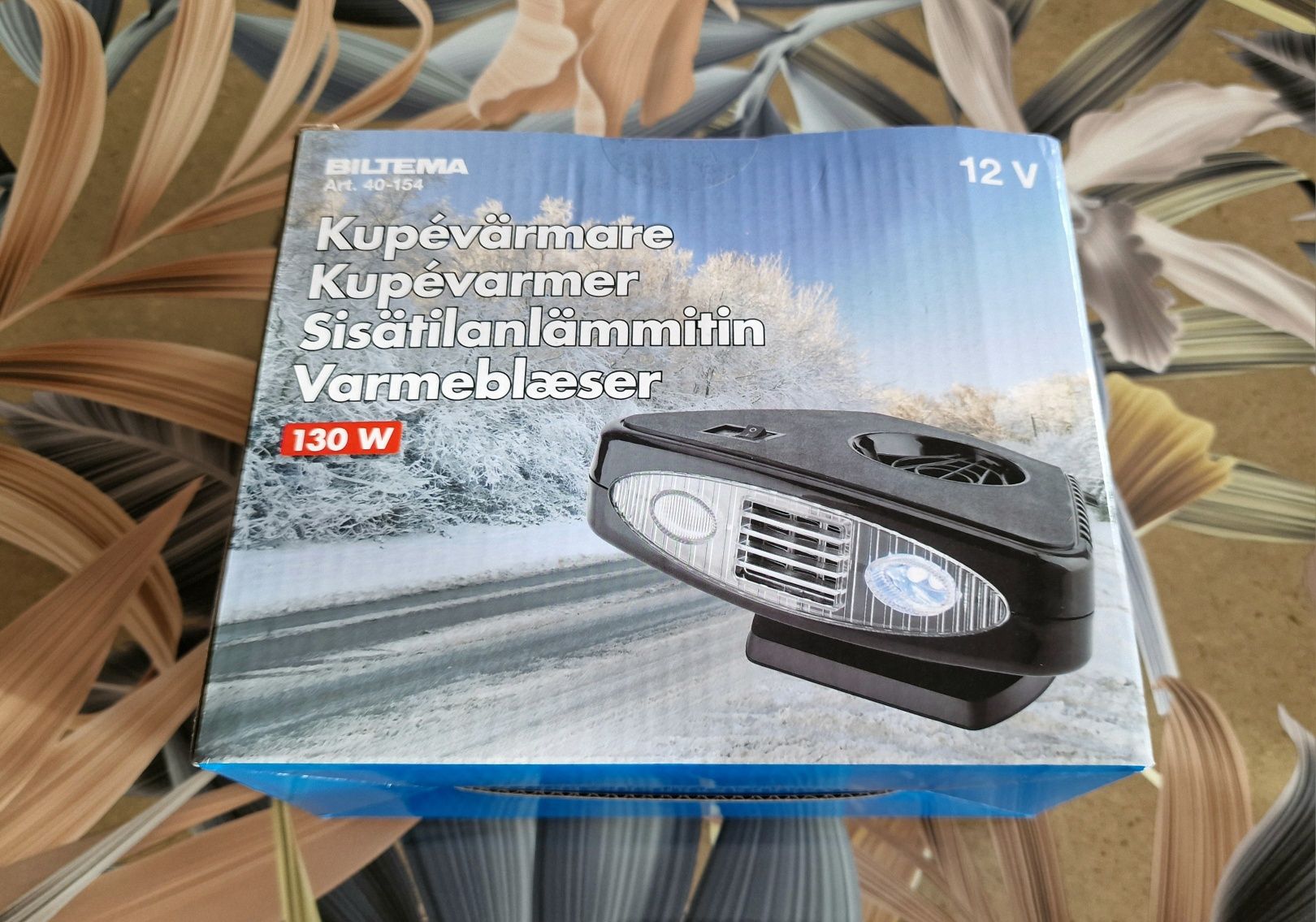 Biltema nagrzewnica, dmuchawa samochodowa, termowentylator 12 V