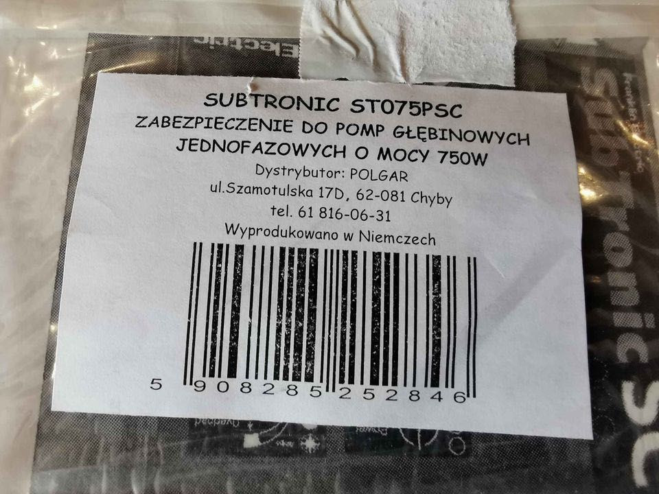 Subtronic ST075PSC 750W - Franklin Elactric - 35 proc. ceny! NOWY!