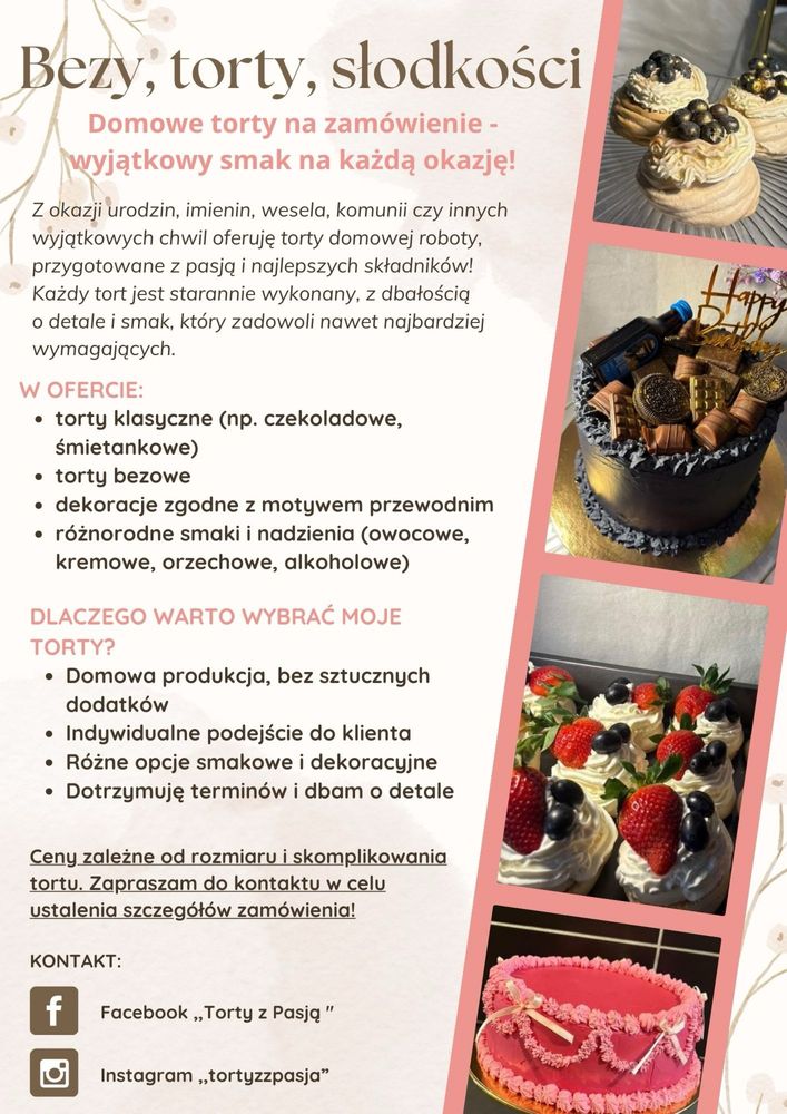 Torty, bezy, słodkości