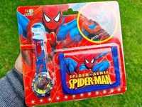 Nowy super zestaw zegarek + portfel Spider-Man - zabawki