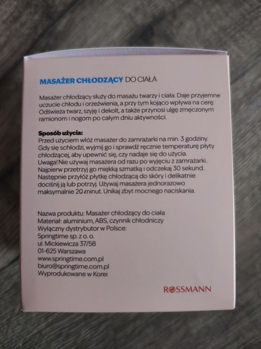 Masażer chłodzący do ciała