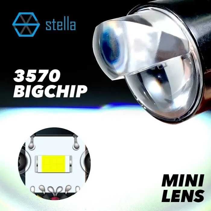 Led лампи H4 з міні лінзою Stella BI-LED