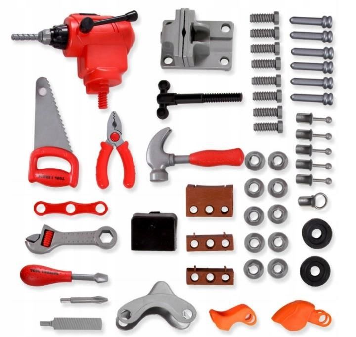 Warsztat Majsterkowicza Dla Dzieci Zestaw Narzędzia + Akcesoria