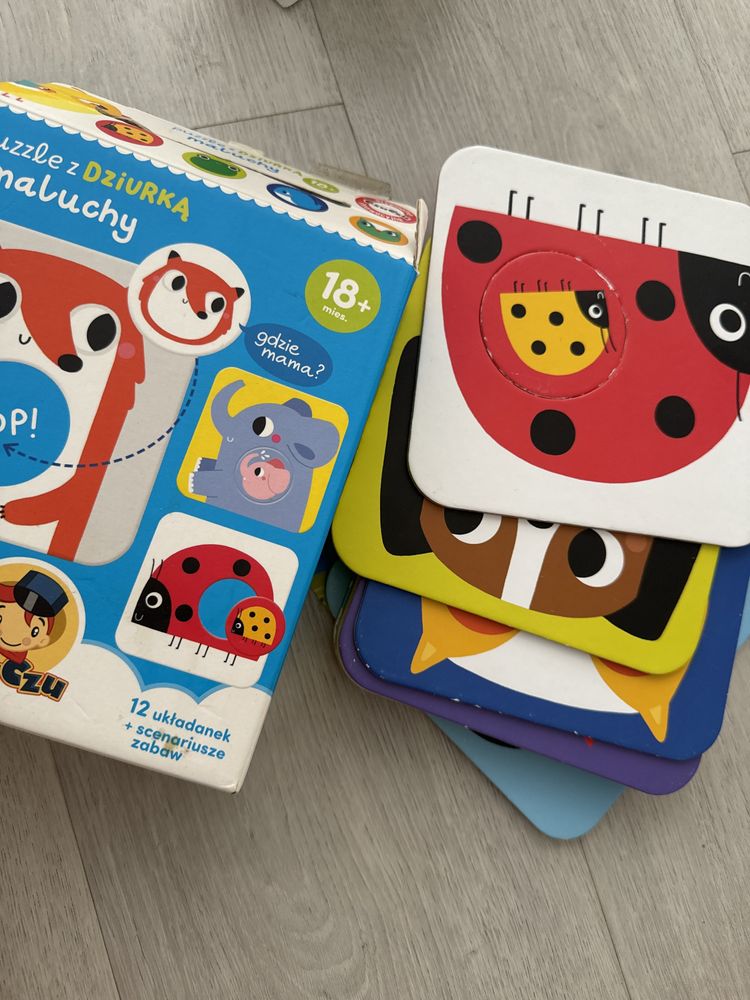Puzzle z dziurką maluchy czu czu