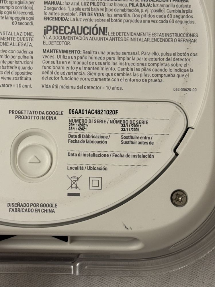 Google Nest Protect 2 generacji