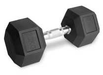 Hantle stałe 2x20kg żeliwne gumowane ZESTAW 40kg HEX