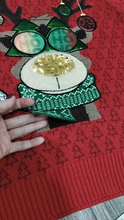 Дитячий новорічний светр F&F з оленем хлопцю дівчині