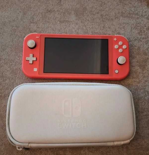 Nintendo Switch Lite 32gb Coral + Bolsa Original