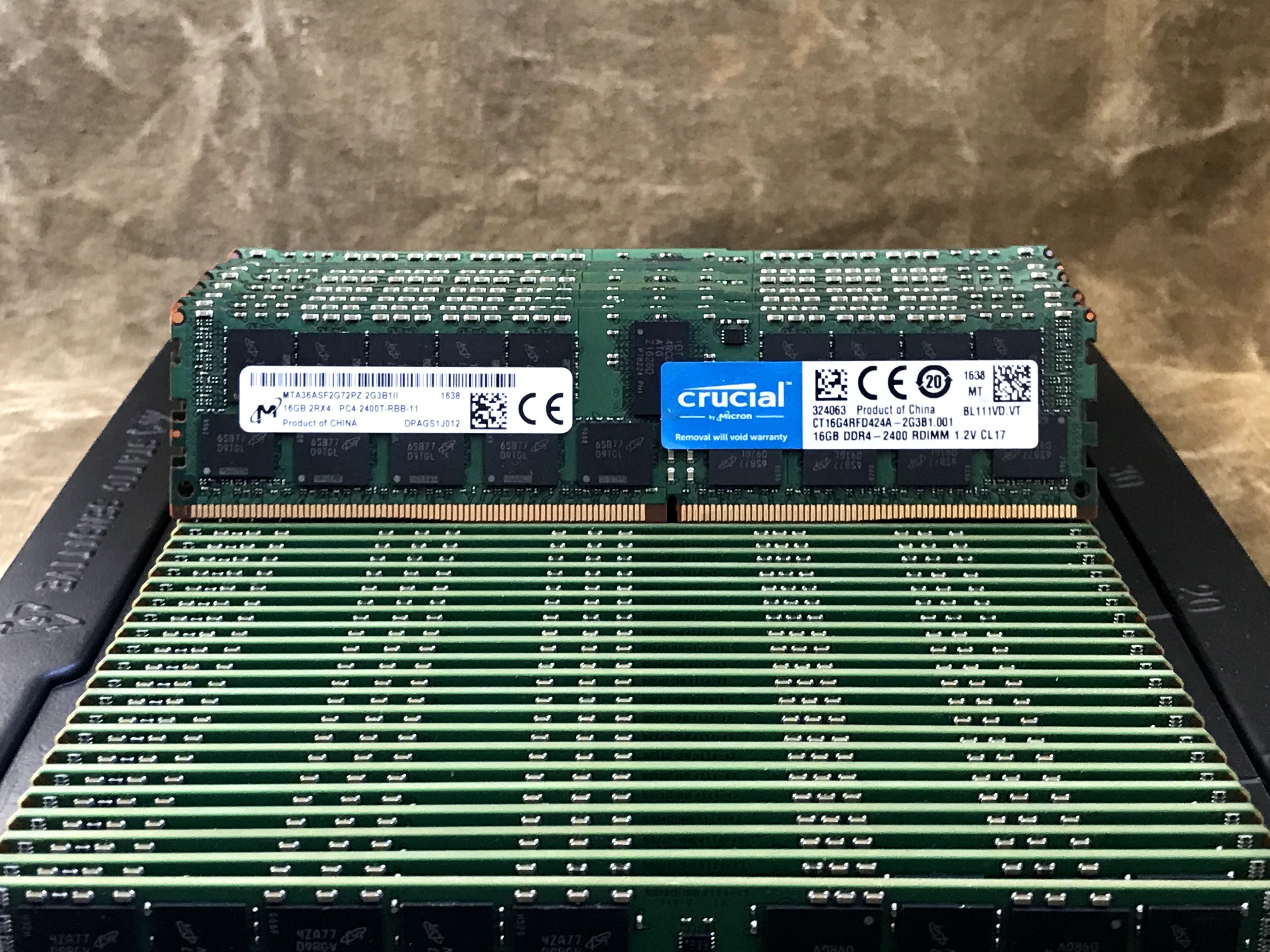 Серверна памʼять DDR4 16GB PC4 2400T ECC REG Samsung / Hynix / Micron