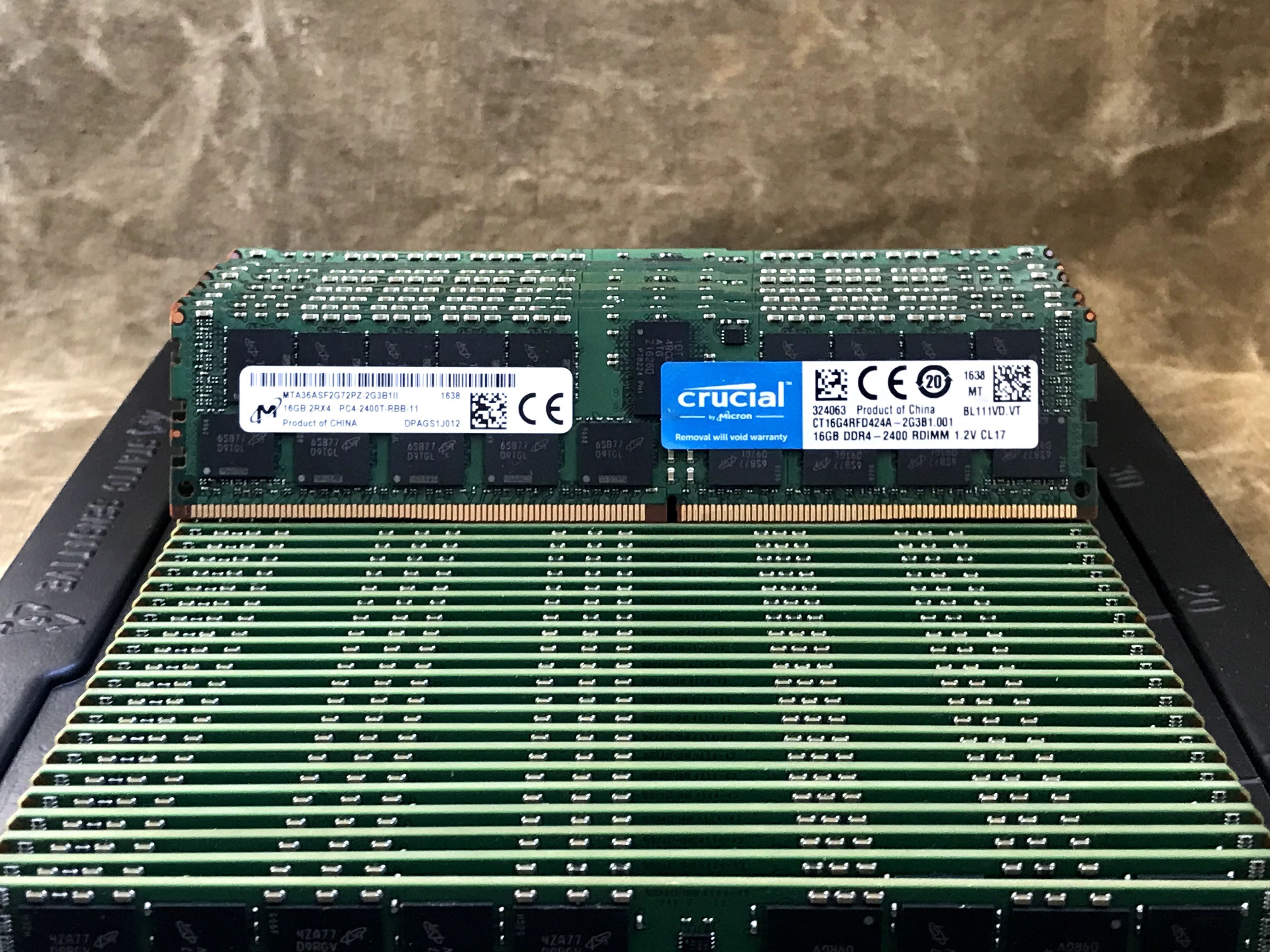 Серверна памʼять DDR4 16GB PC4 2400T ECC REG Hynix/Micron