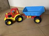 Traktor z przyczepą zabawka