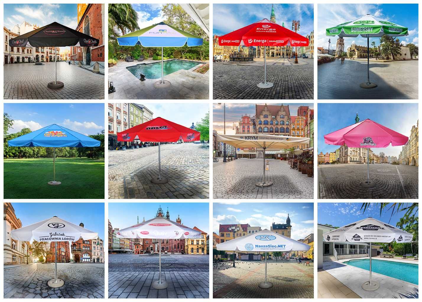 Parasol Ogrodowy Duży Barowy Piwny 3m - 4.5m 400cm 450 cm 100kg POLSKI
