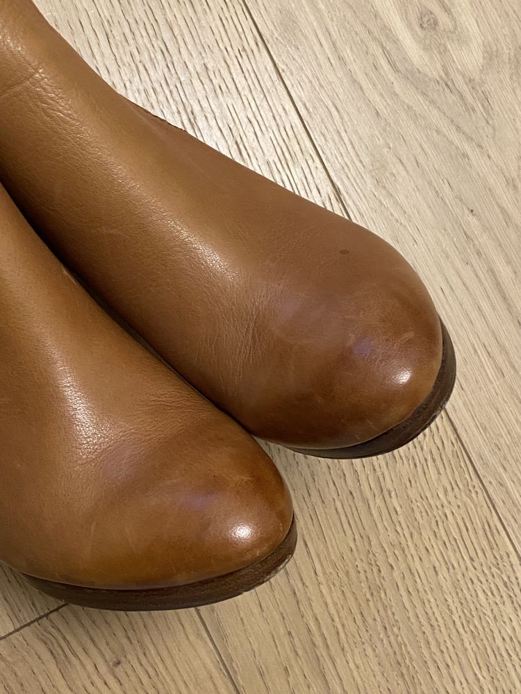 Buty damskie brązowe rozm 37 skora massimo dutti