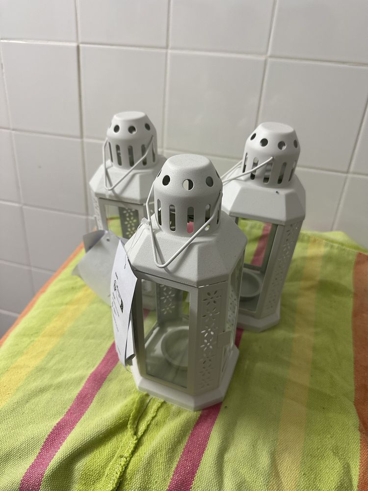 4 Lanternas para velas pequenas IKEA