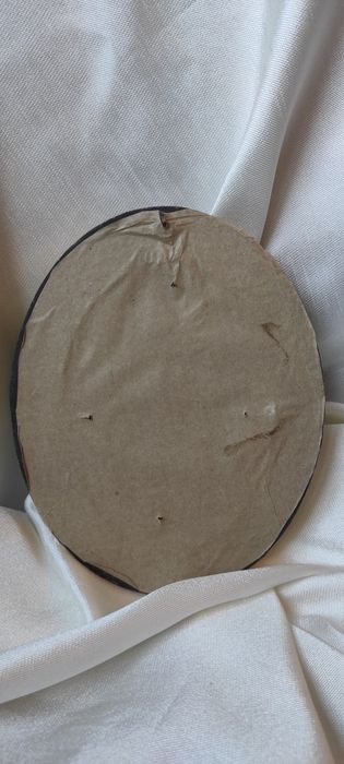 Obraz Błękitnego Chłopca w Owalnej Złoconej Ramie