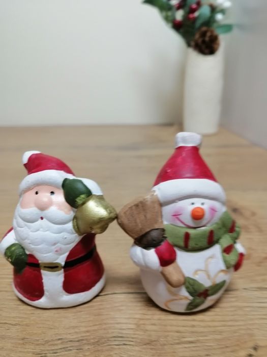 Figurki świąteczne ceramiczne nowe