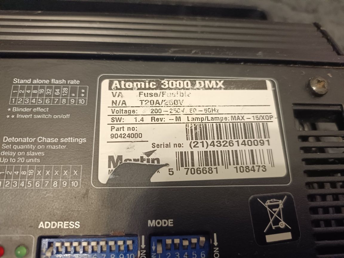 Stroboskop 3000w DMX ATOMIX
