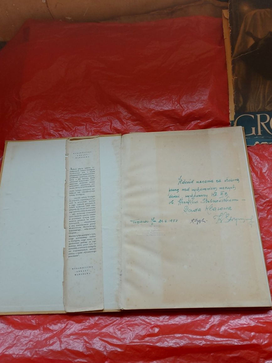 Książka duża ARTUR GROTTGER 1958r