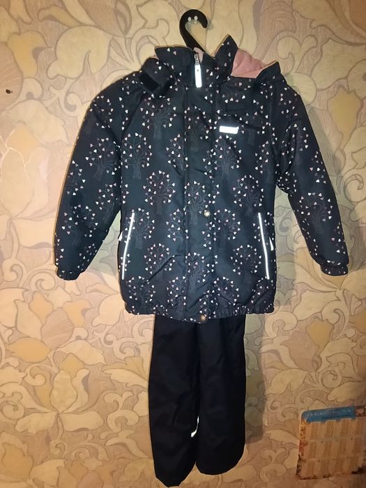 Зимовий комплект (куртка + напівкомбінезон) для дівчинки Lenne 122 р