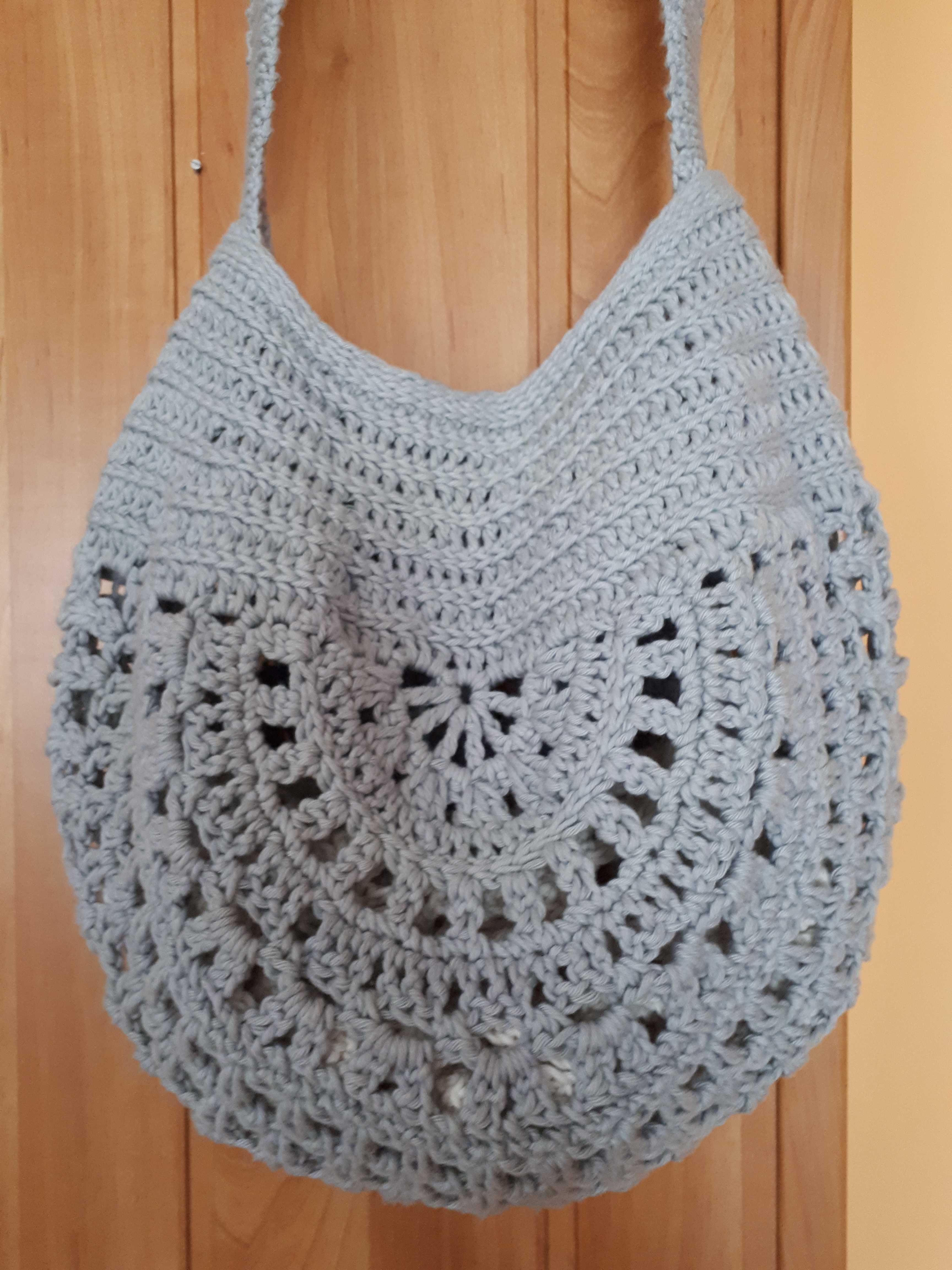 Torba letnia Boho Bag zrobiona na szydełku