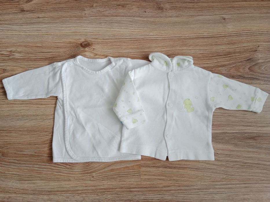 2 x Kaftanik sweterek niemowlęcy rozm. 56/62