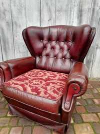 Fotel chesterfield patchwork