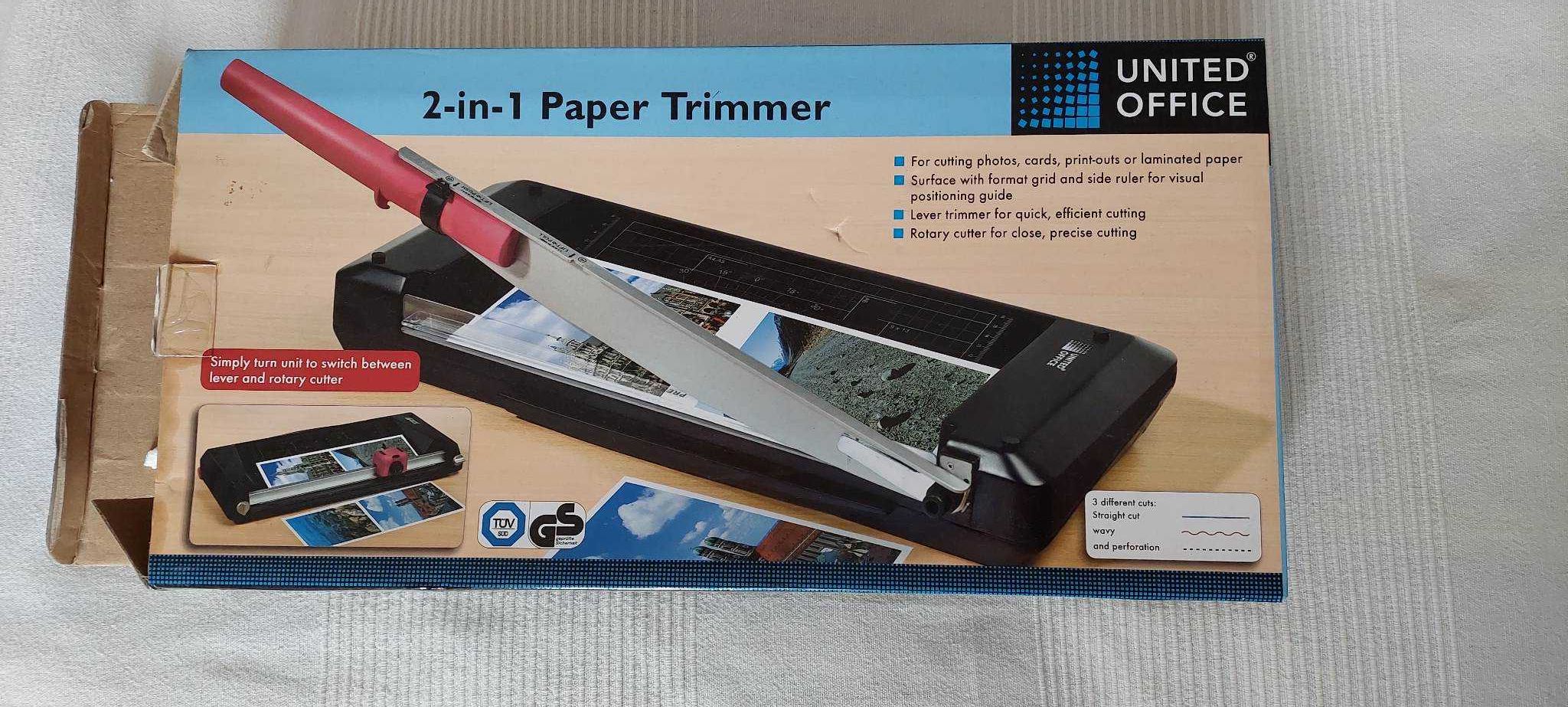 2-in-1 Paper Trimmer do papieru, gilotyna do papieru zdjęć, trimer