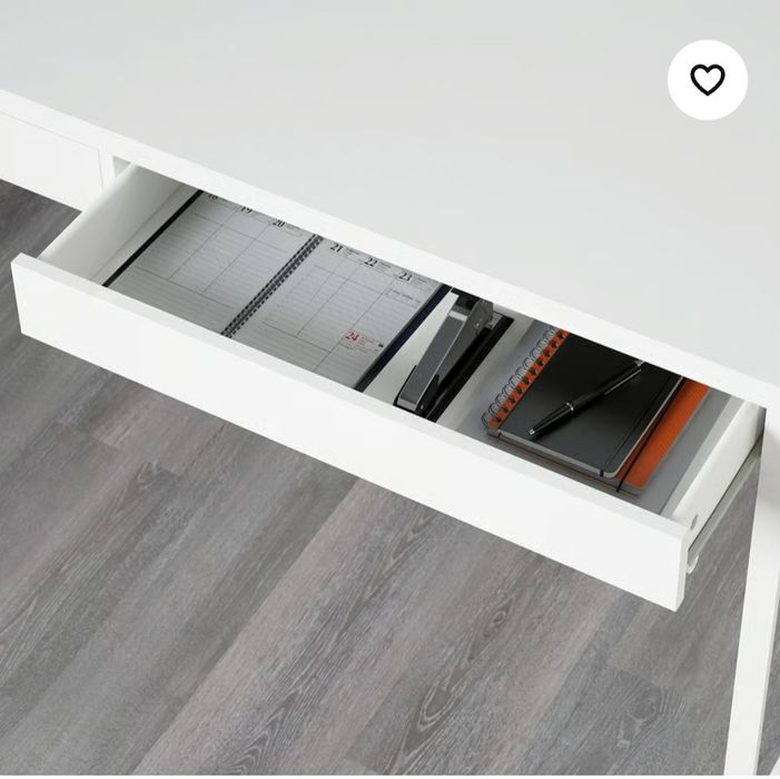 Secretária branca Micke Ikea
