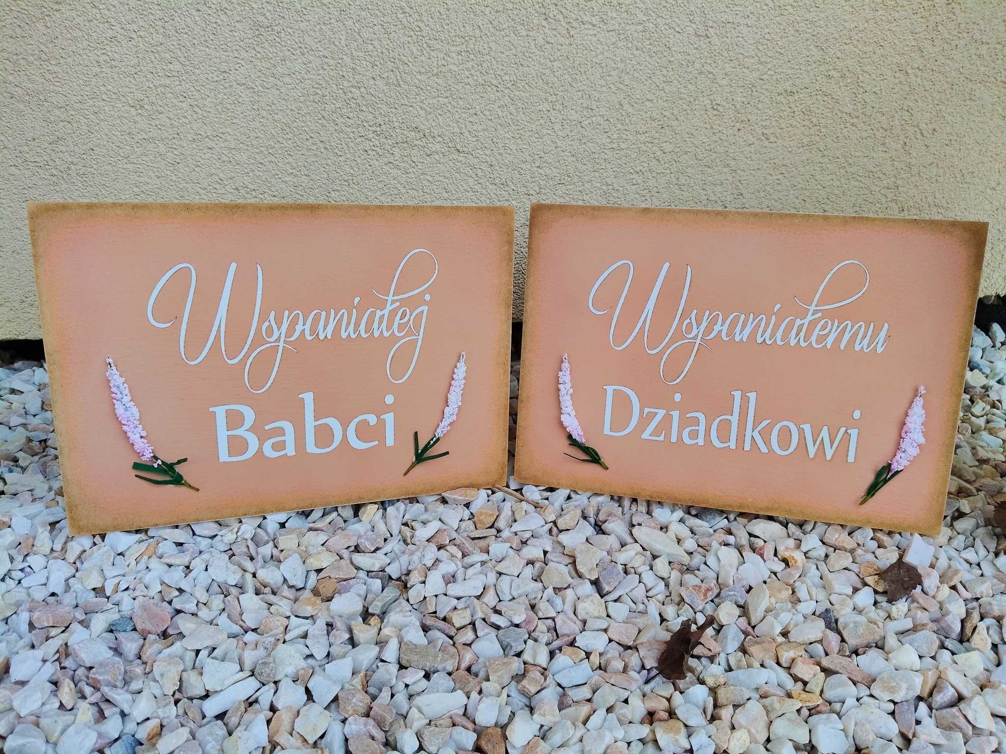 Tabliczki na Dzień Babci i Dzień Dziadka Różne WZORY
