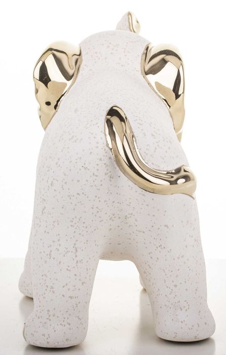 Figurka słonia ze złotymi dodatkami