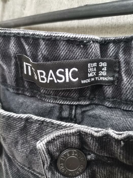 Джинси прямі графіт