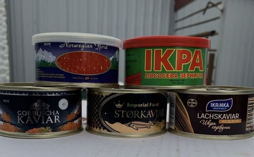 Ікра червона красная икра 140 грам Ікра ЖБ чорна ікра опт