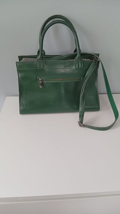 Philipp Plein torebka damska skóra naturalna szmaragdowa zielony